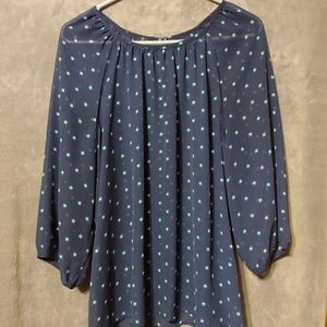 Old Navy Sheer navy blue shirt